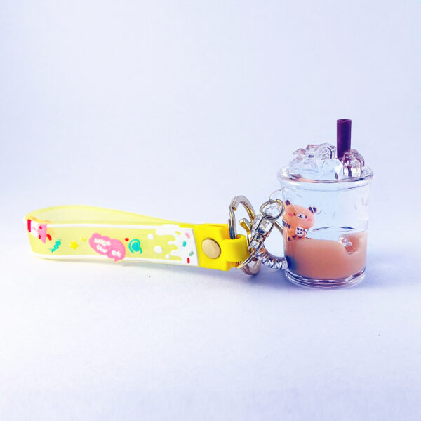 Bubble Tea Capybara Keychain