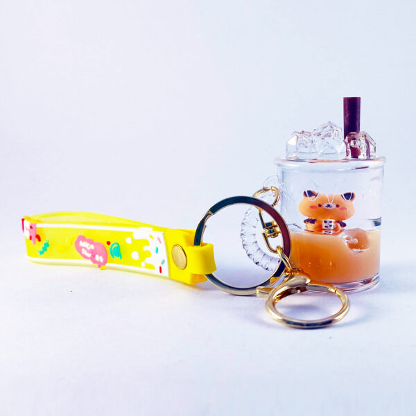 Bubble Tea Capybara Keychain