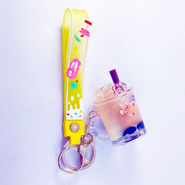 Bubble Tea Capybara Keychain