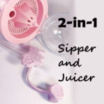 Sipper glass with Straw and Juicer
