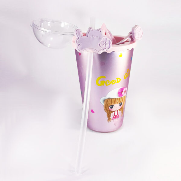 Sipper glass with Straw and Juicer